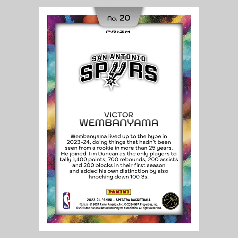 Panini 2024 bricolage fait maison meilleur du Nba couleur Blast Wembanyama James Doncic Curry basket-ball étoile cartes à collectionner cadeau Collection