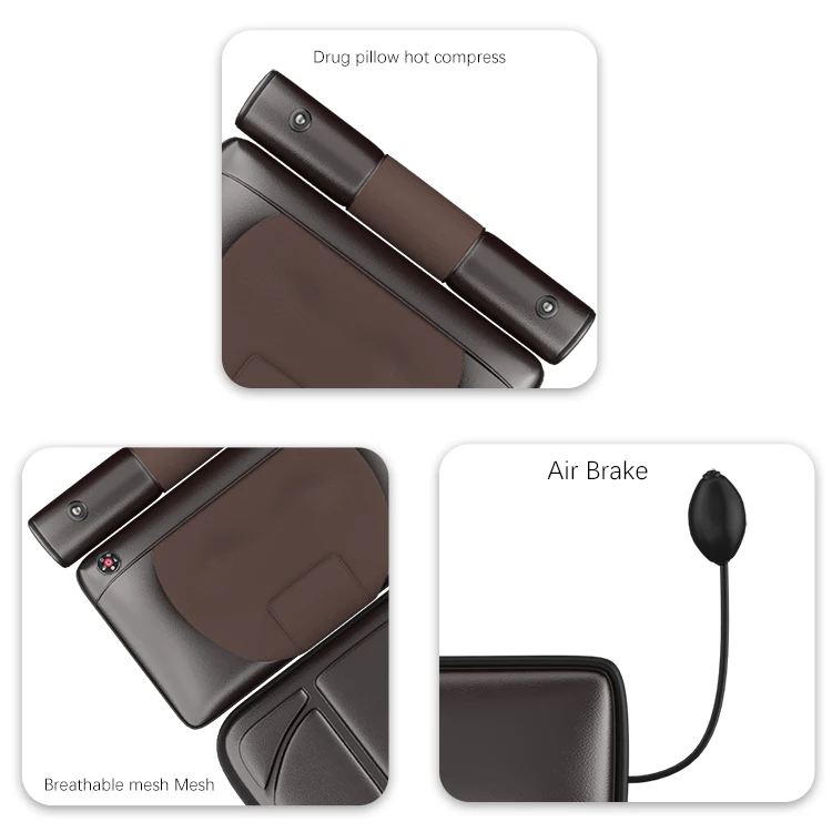 3 في 1 وضع قابل للطي كامل الجسم تدليك فراش التدفئة التلقائية متعددة الوظائف الأشعة تحت الحمراء البعيدة مُدلك بالاهتزاز وسادة #6