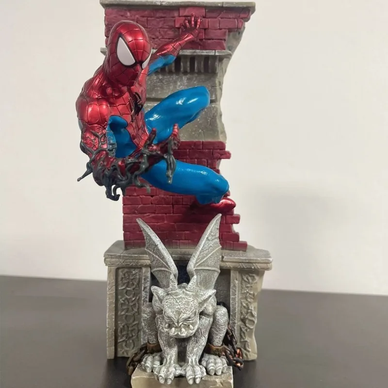 

Marvel Anime 28cm Spider Man Far From Home Statue Avengers Figure Spiderman Action Figurine Collectible Model Decor Gift Toys