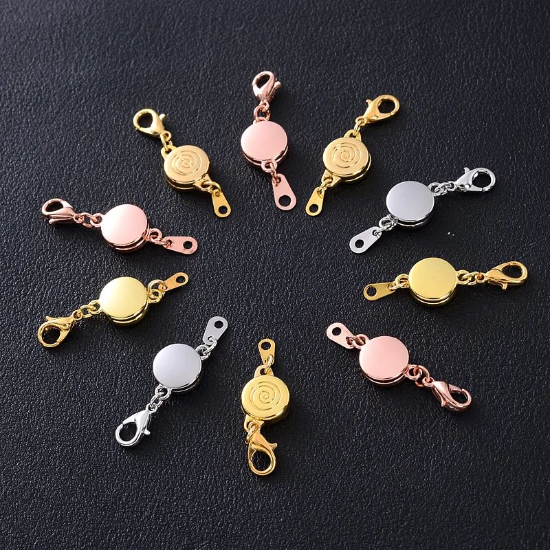 

4Pair Magnetic Clasps Hooks 10x33mm Two-Head Clasp Lobster Clasp For Bracelets Necklaces Accessory DIY Connectors Jewelry Making