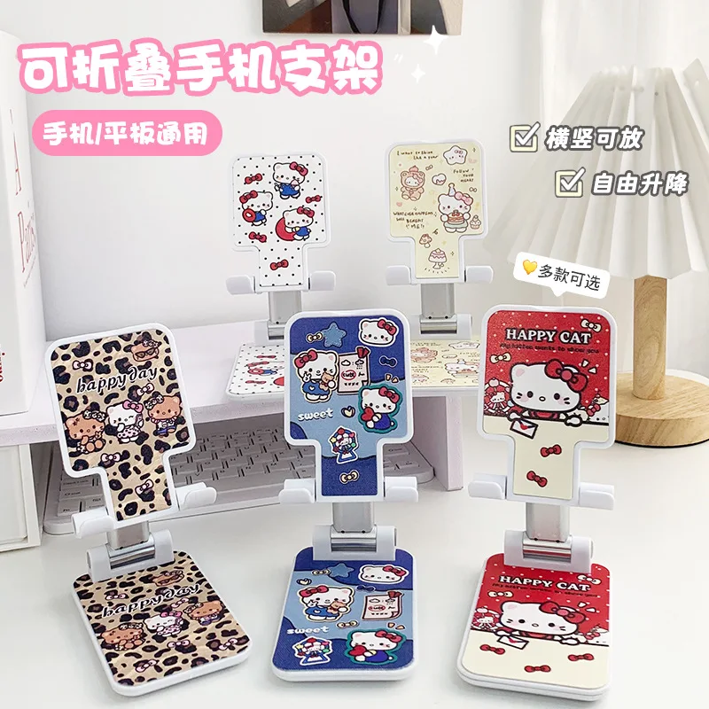 

Hello Kitty Cartoon Desk Mobile Phone Holder Stand For IPhone IPad Adjustable Desktop Tablet Holder Table Cell Phone Stand Gifts