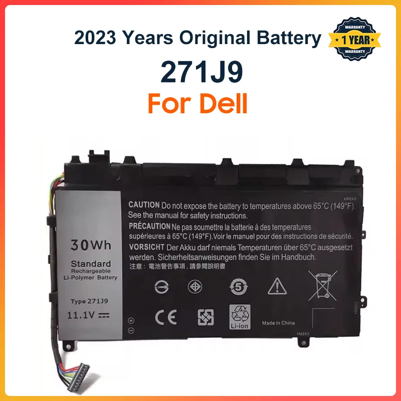 

271J9 11.1V 30Wh Laptop Battery For Dell Latitude 13 7000 7350 GWV47 0GWV47 YX81V