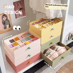Classic Rectangle Three-in-One Clothing Organizer Underwear Bra Storage Box Divider Drawer for Children's Shorts Pants Bags