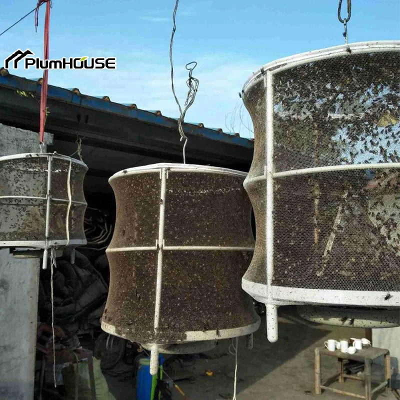 Fly Trap Cage Hanging  Catcher Net Portable Fold  Trap For Outdoor Garden Orchard Vegetable Farm Reusable Fly Mesh