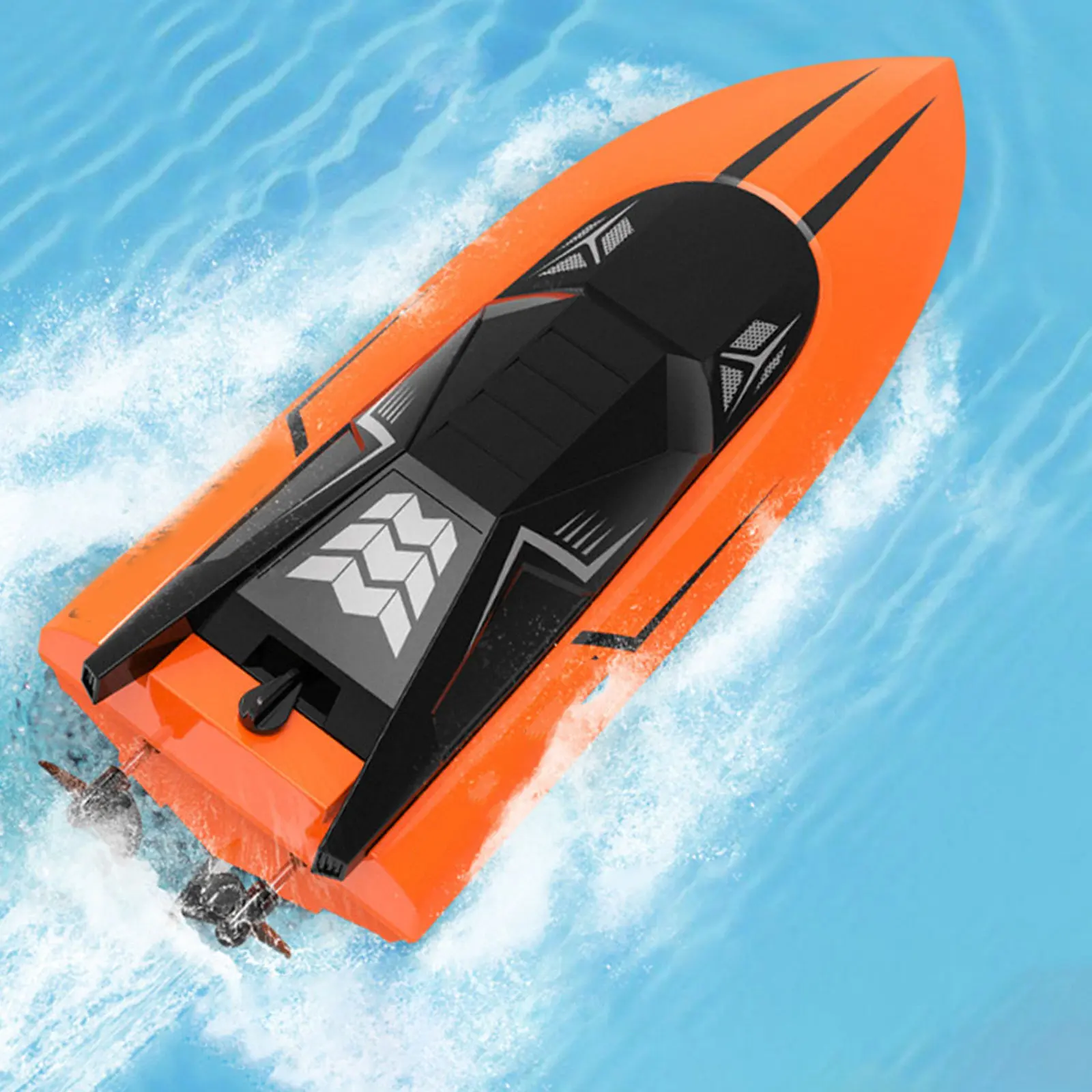1Set Waterproof Distance Remote Control Speed Boat Water Toys Rechargeable High Velocity Dual Motor 4GHZ