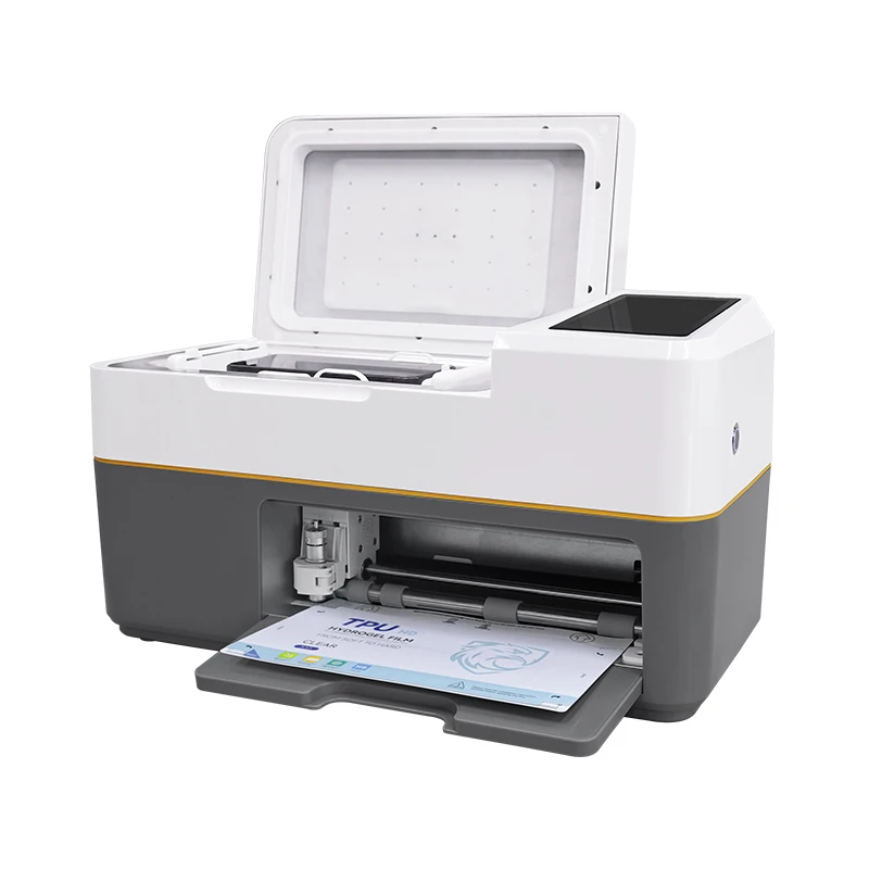 Unlocked TPU Films Screen Protector Cutting Applying Machine for Mobile Phone Repairing Tool Shops Auto Laminating Machine