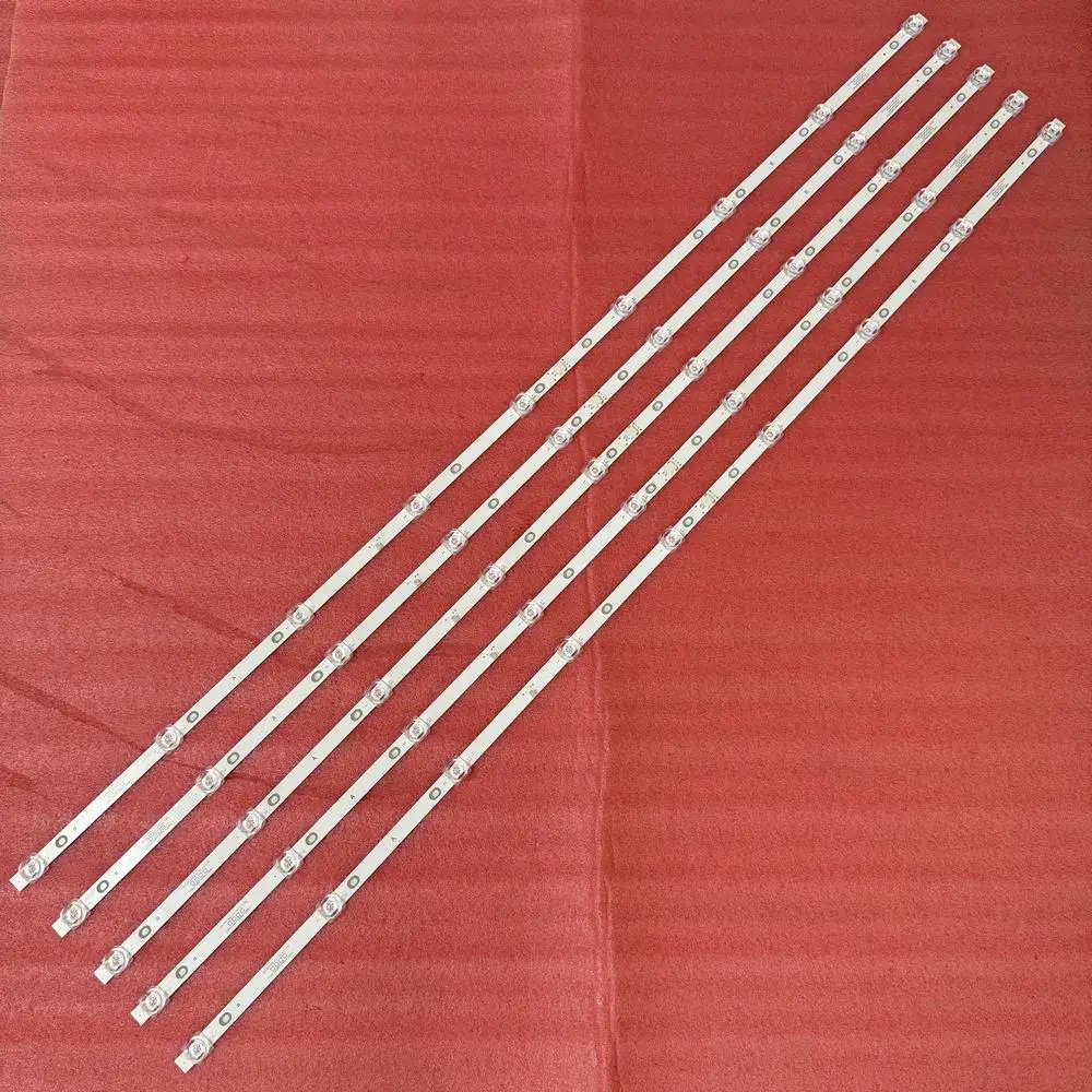 5pcs/set LED Backlight Strip for POLAROID POL5502UWE ZN55C09D5 21187 V3.1-0S Brookstone BRK-5502UWE