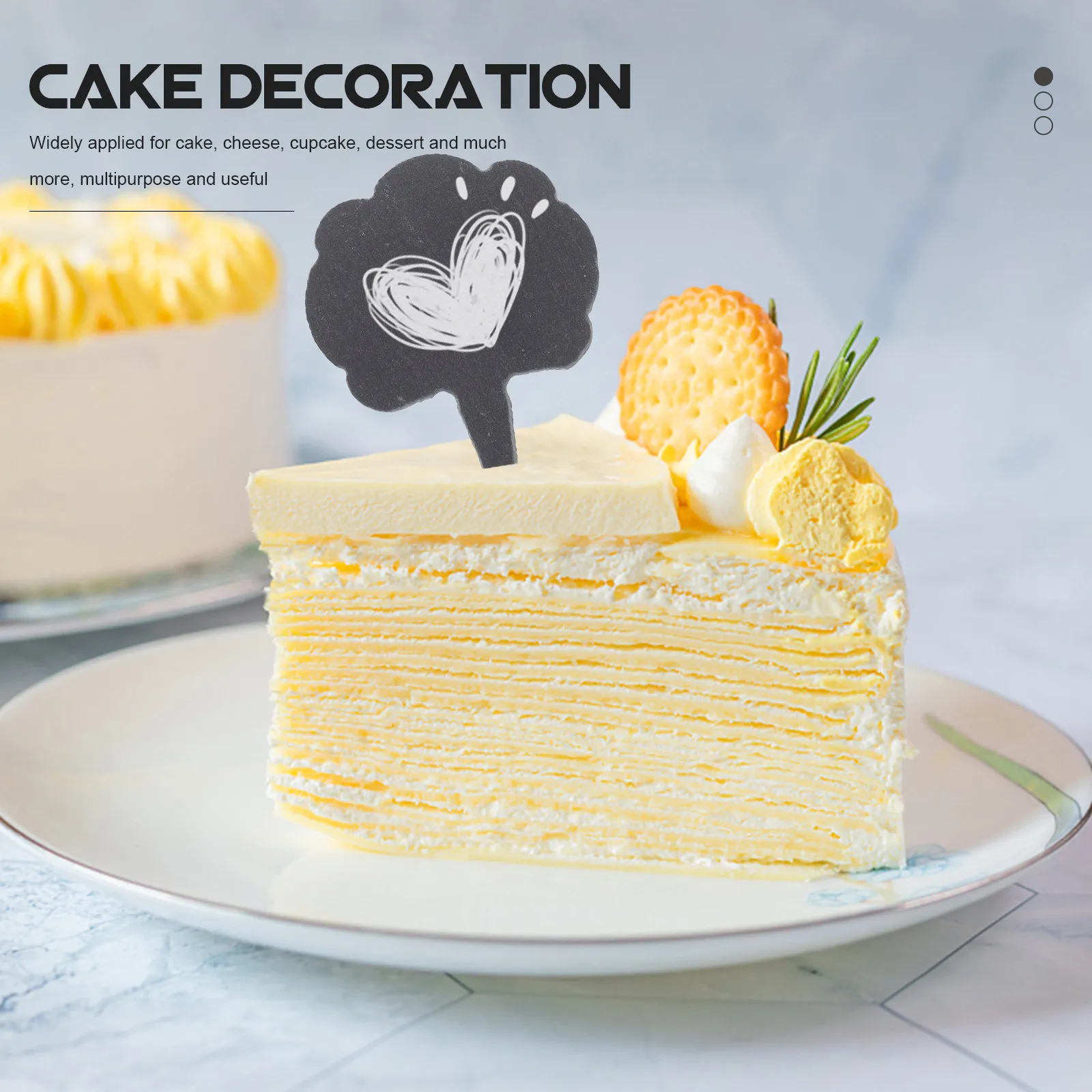 1 Juego de Marcadores de Queso para Decoración de Pasteles, Etiquetas Creativas de Tiza para Postres y Cupcakes, Adornos Multiusos para Tablas de Queso y Pasteles