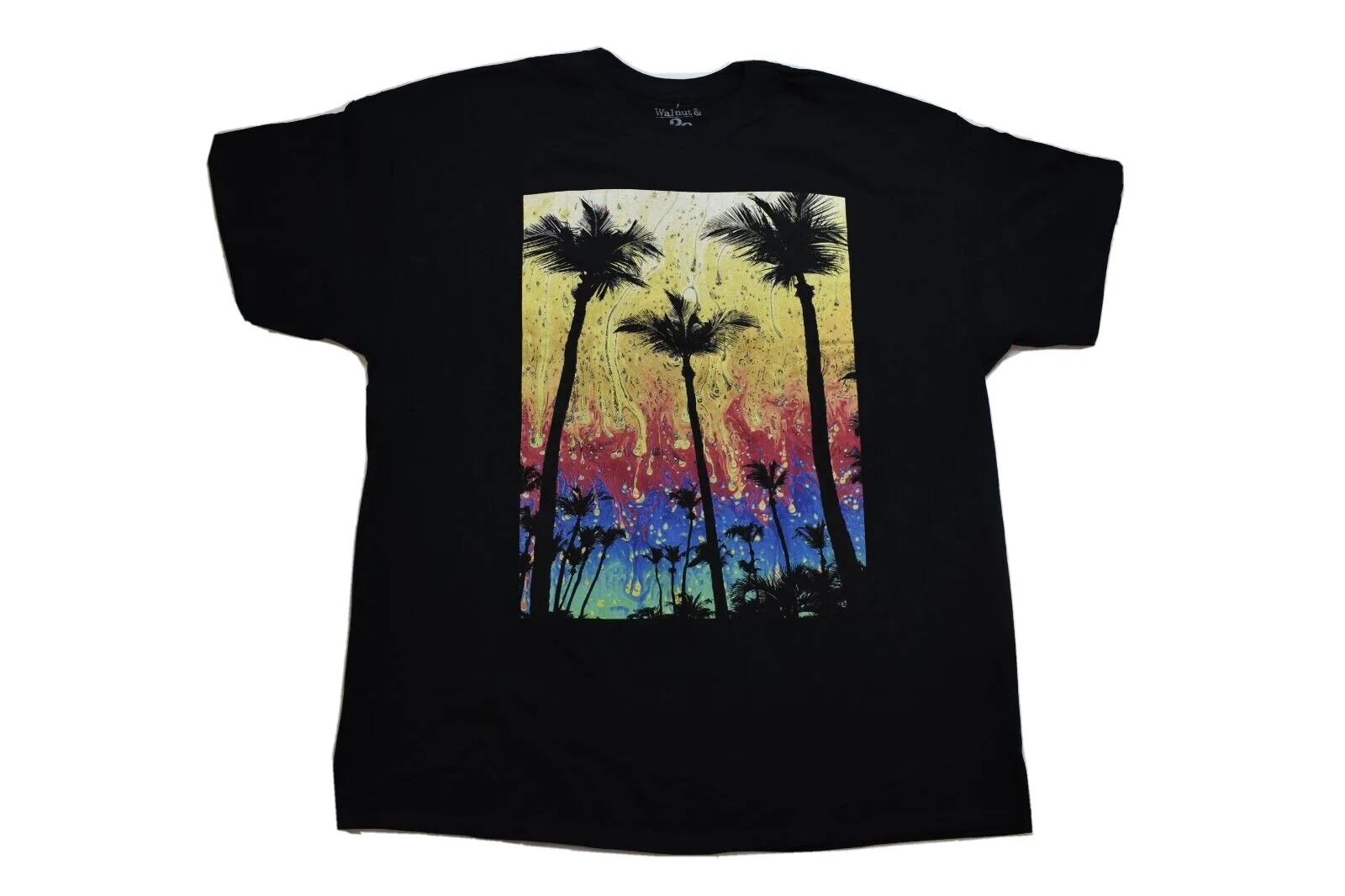 Mens Walnut 39Th Tropical Scene With Palm Trees T Shirt Nwt Lt Xlt 2Xlb 3Xlb