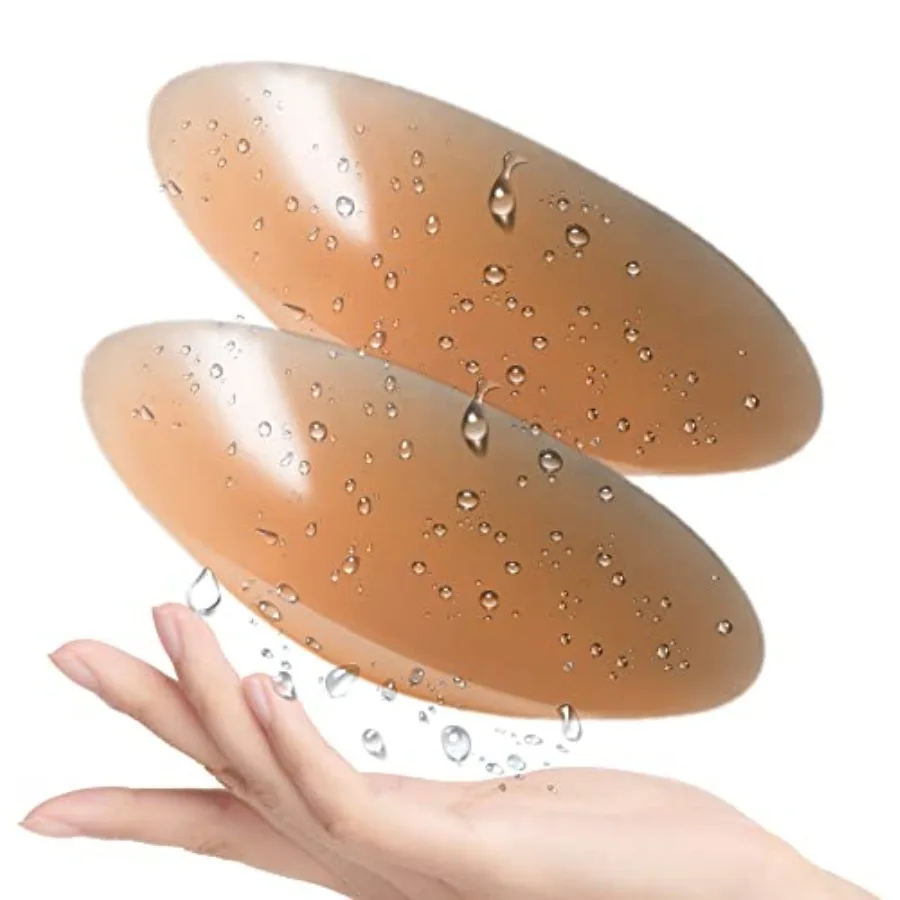 PRETTYWELL Cubrepezones para Mujer, Cubrepezones de Silicona Impermeables Reutilizables, Pétalos Adhesivos Ultrafinos para Cubrir los Pezones