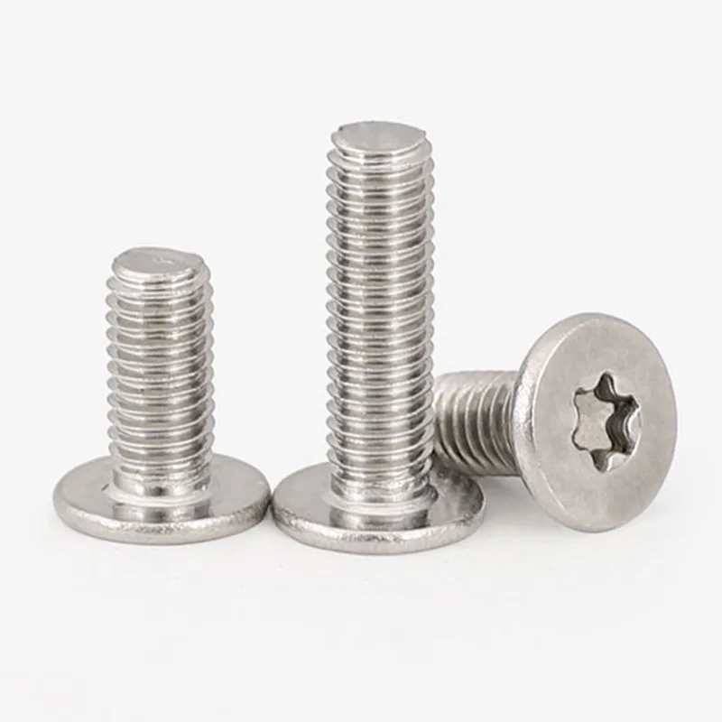 304 Stainless Steel Ultra Thin Flat Head Torx Screws CM Type Countersunk Machine Bolts M3M4M5M6M8 Corrosion Resistant Fasteners