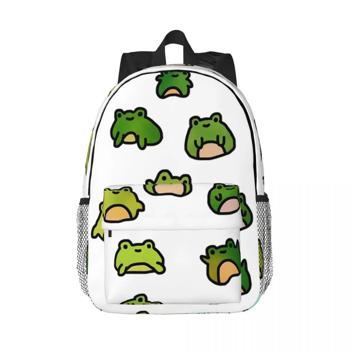 Ranas Doodle mochilas para adolescentes, mochila escolar de dibujos animados para niños, mochila de viaje, bolsa de hombro de gran capacidad