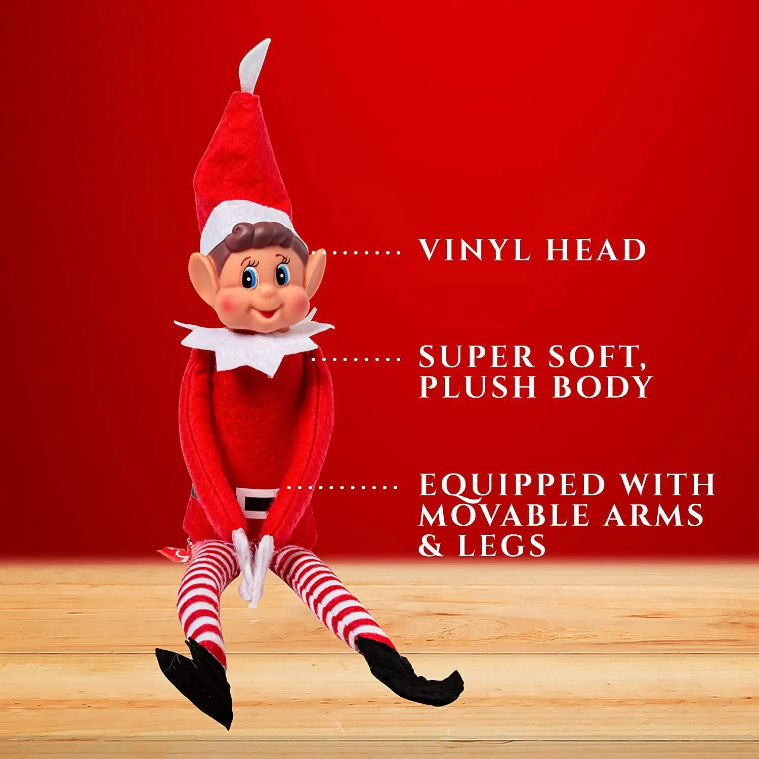 2024 New Cross border Festival Doll Christmas Decoration Elf Home Decoration Plush Doll Novelty Christmas Doll Flexible Pendulum