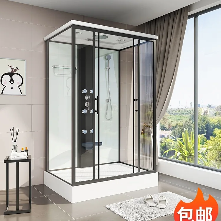 Shower room integrated household bathroom  bath screen rectangular mobile indoor bathroom bath room