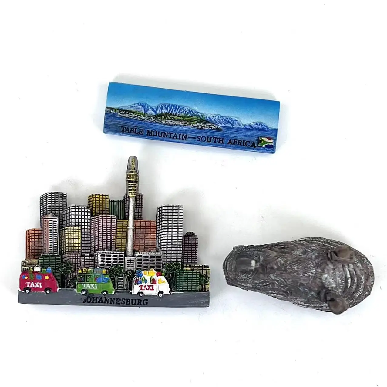 Johannesburg Table Mountain, South Africa Fridge Magnet Souvenir Rhinoceros Travel Memorial Magnetic Refrigerator Stickers Gift