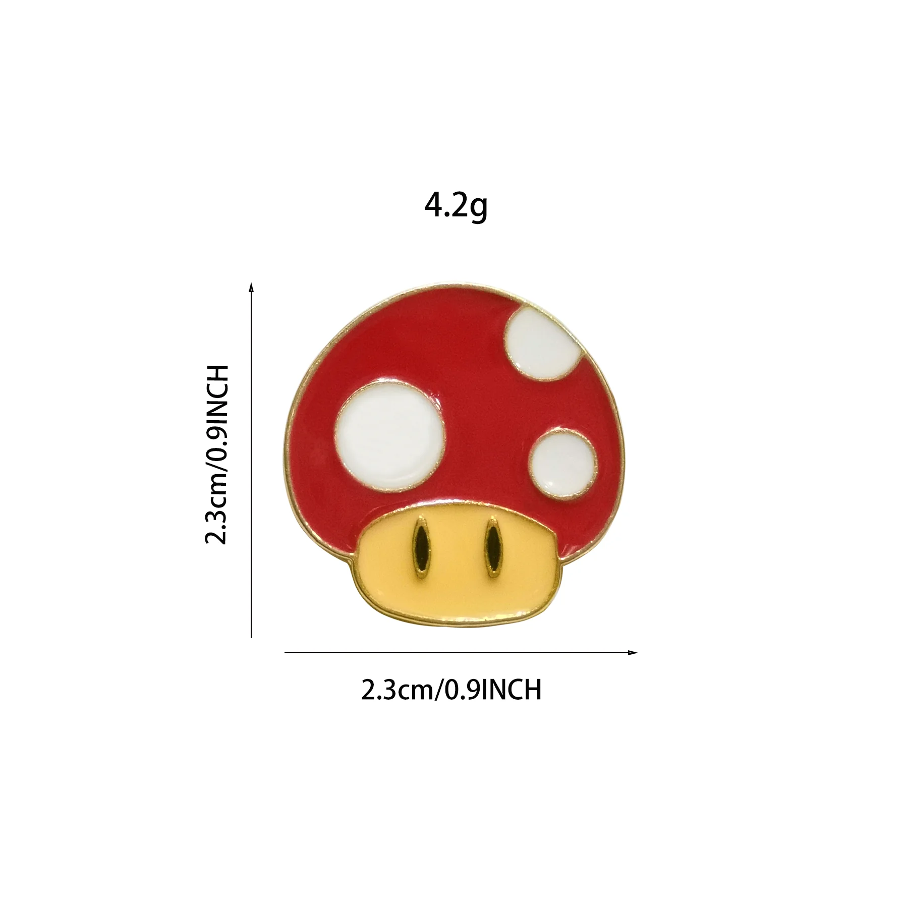 10Pcs/Lot Cartoon Enamel Pins For Backpacks Beautiful Women's Brooches Red Mushroom Badges Vintage Jewelry Gift