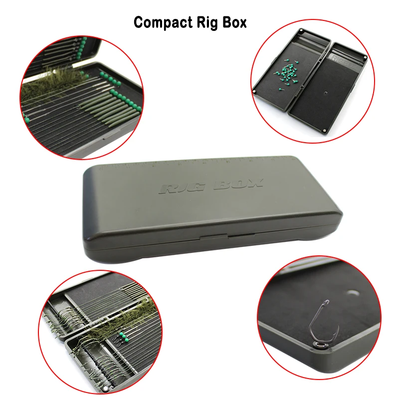 

Коробка для хранения рыболовных принадлежностей для ловли карпа, 1 шт., с креплениями для волосатых оснасток, хеликоптерных оснасток, ронни-ригов и других рыболовных снастей