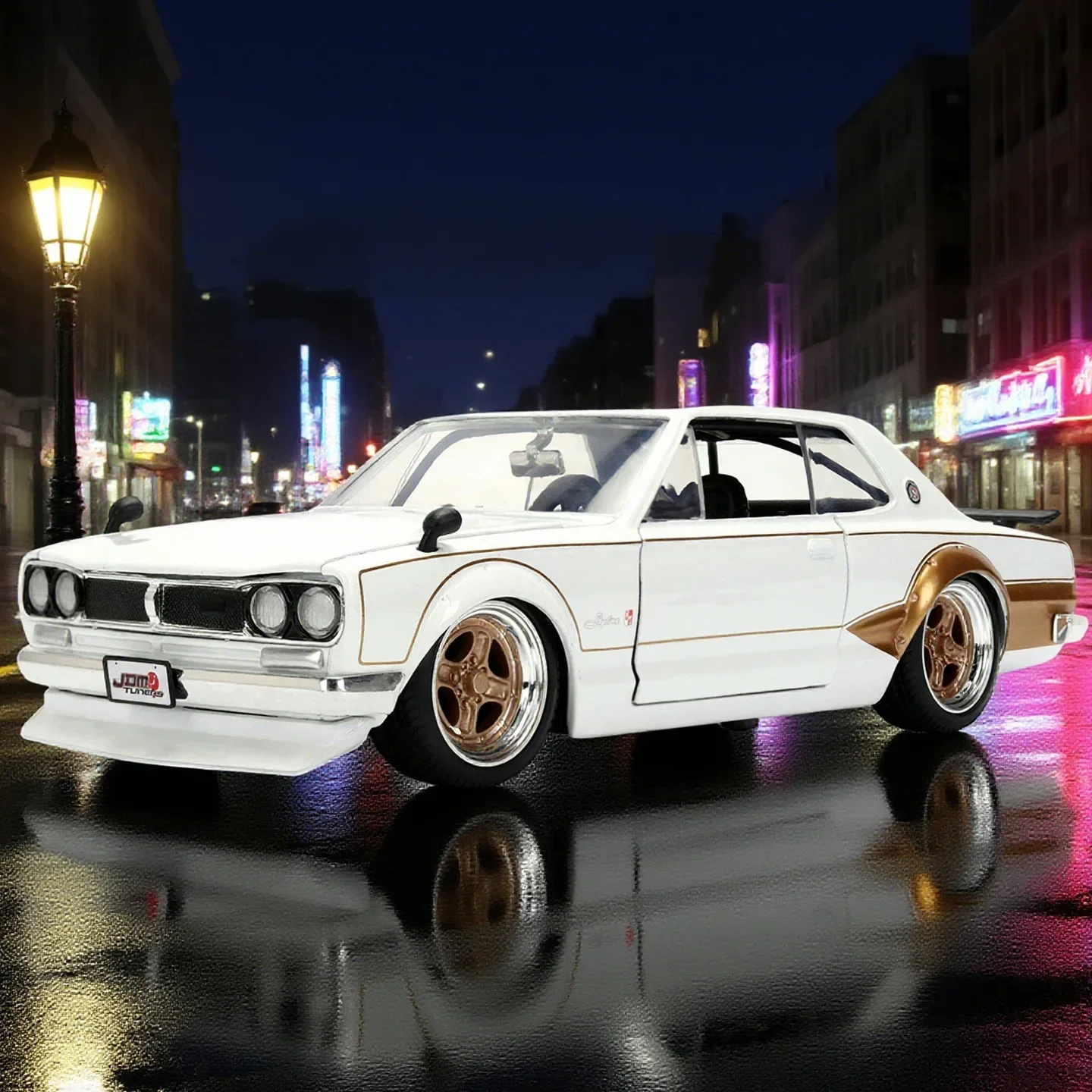 

Nissan Skyline GT-R KPGC10 1:24 JADA 1971 Alloy Diecast Tuning Car Collectible Display Toy JDM Collectible Car