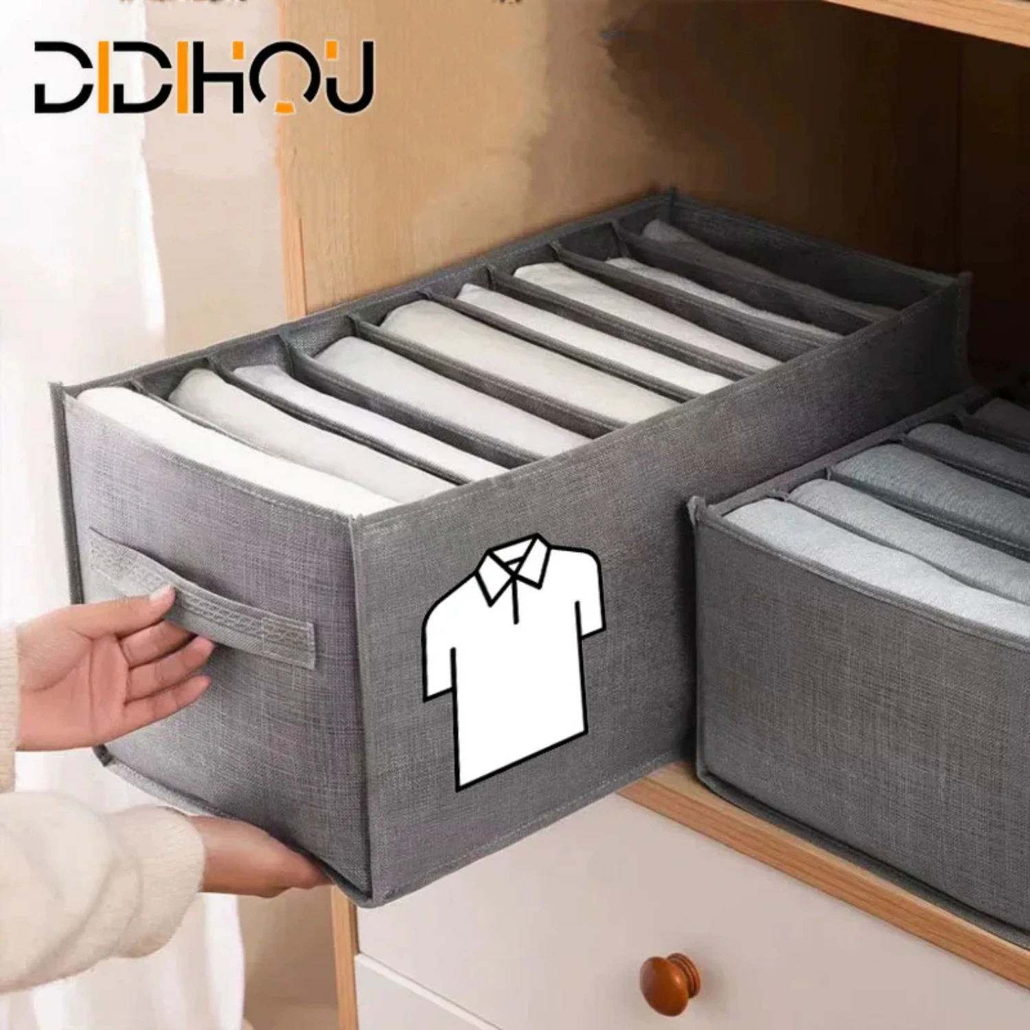 Practical Wardrobe Organizers for Neatly Storing Clothes, T-Shirts, Jeans, Underwear, and Pants - Artifact Drawer Organizer Box 