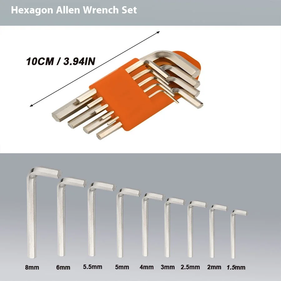 Conjunto de ferramentas de aço carbono direto de fábrica completo para manutenção de encanadores de carpinteiro de eletricista