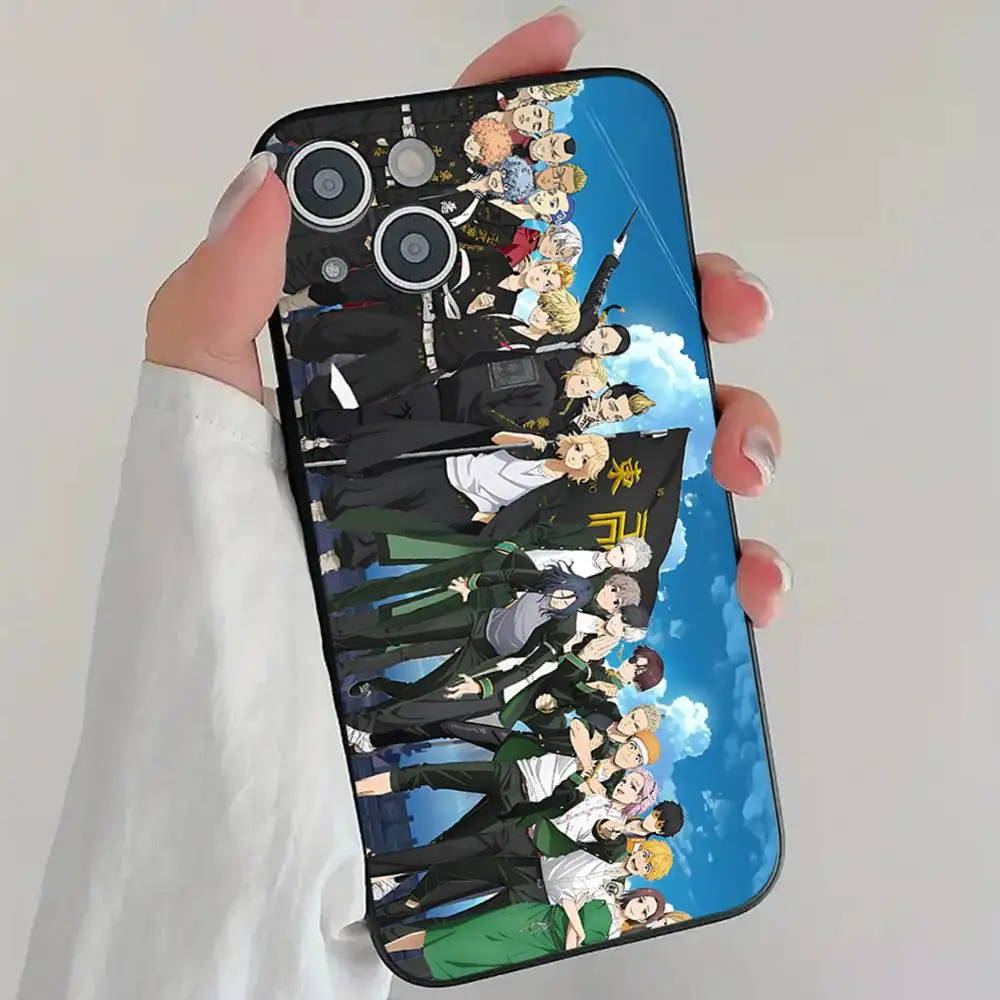 Coque de téléphone en Silicone souple, 1 pièce, dessin animé Tokyo r-vengeance, pour IPhone 17 Air 16 15 14 13 12 11 Plus Pro Max Plus