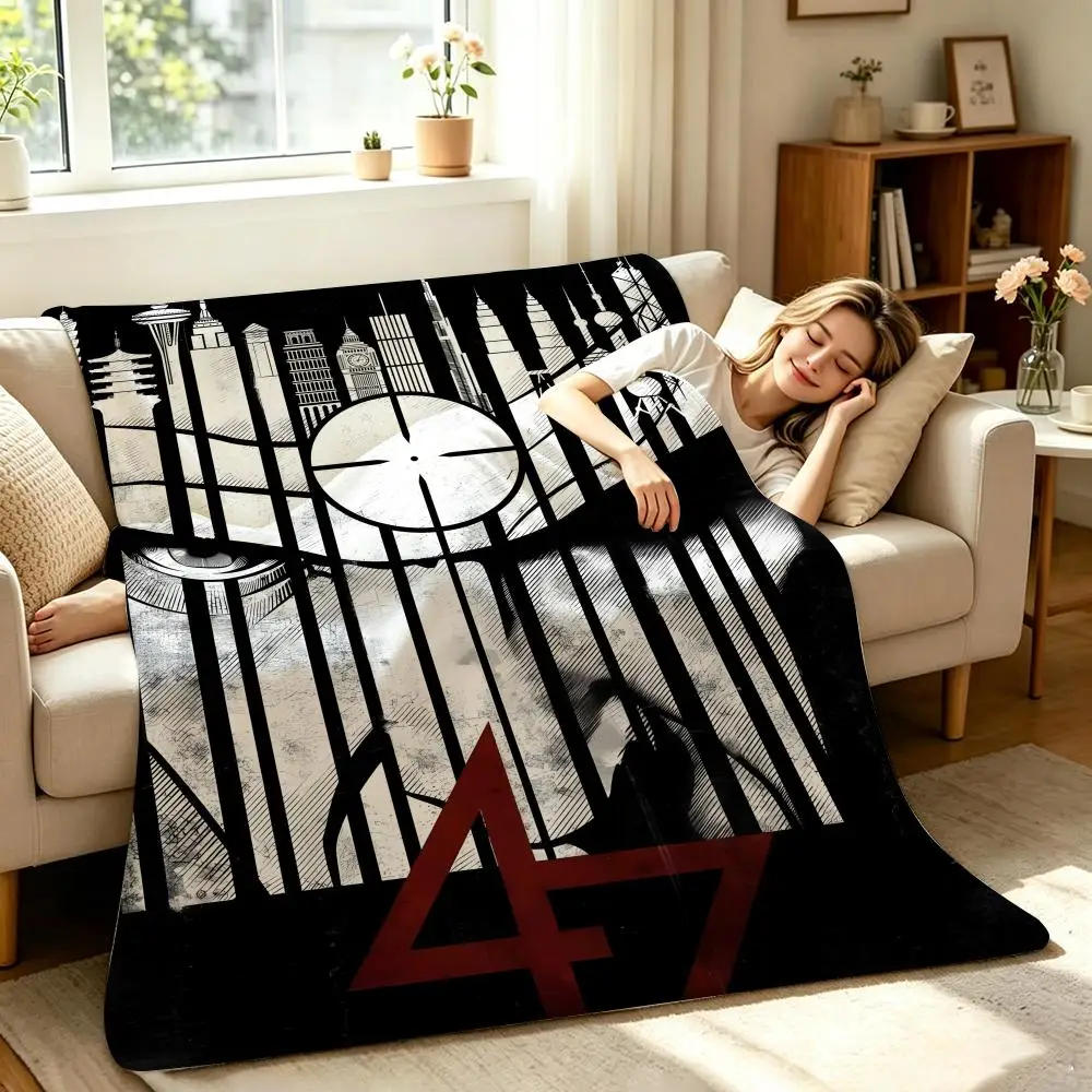 

Game H-Hitman Throw Soft Warm Flannel Throw Blanket, Multi-use for Sofa Bed Office Nap