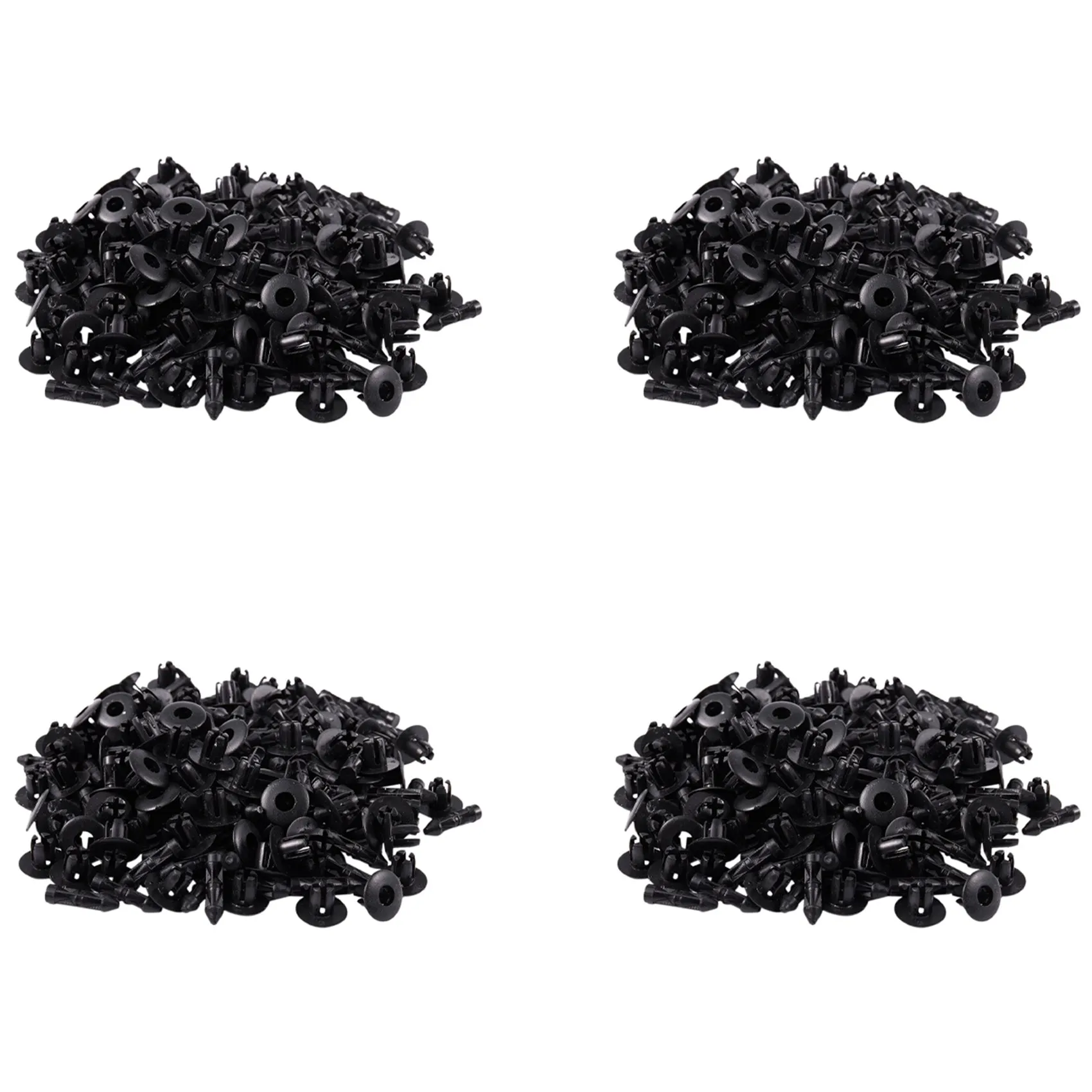 7mm Hole Plastic Rivets Fastener Auto Car Fender Bumper Push Clips 400 Pcs