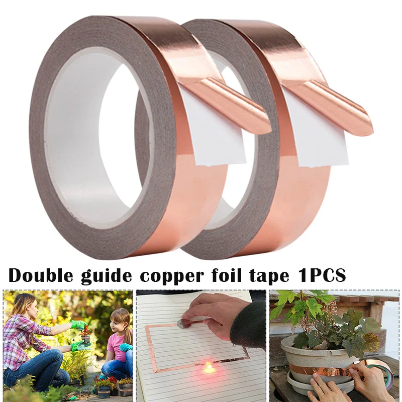 30mm Waterproof Pure Copper Tape Self-Adhesive High Temperature Resistance Anti-Radiation Hand Tools 30mm Self-Adhesive B99