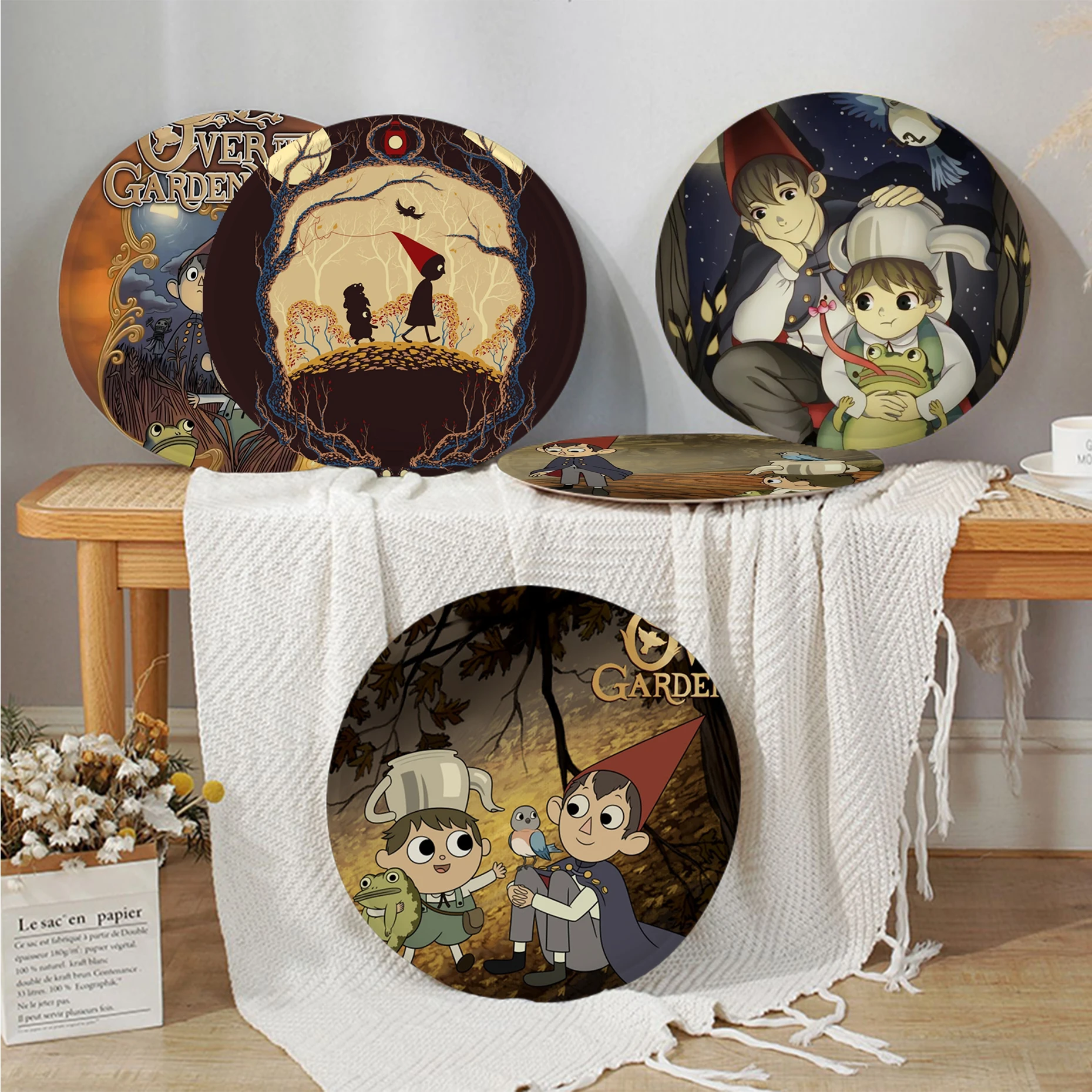 

Cartoon O-Over G-Garden Wall Cushion Mat Round Chair Mat Soft Pad Seat Cushion For Dining Patio Home Office Stool Seat Mat