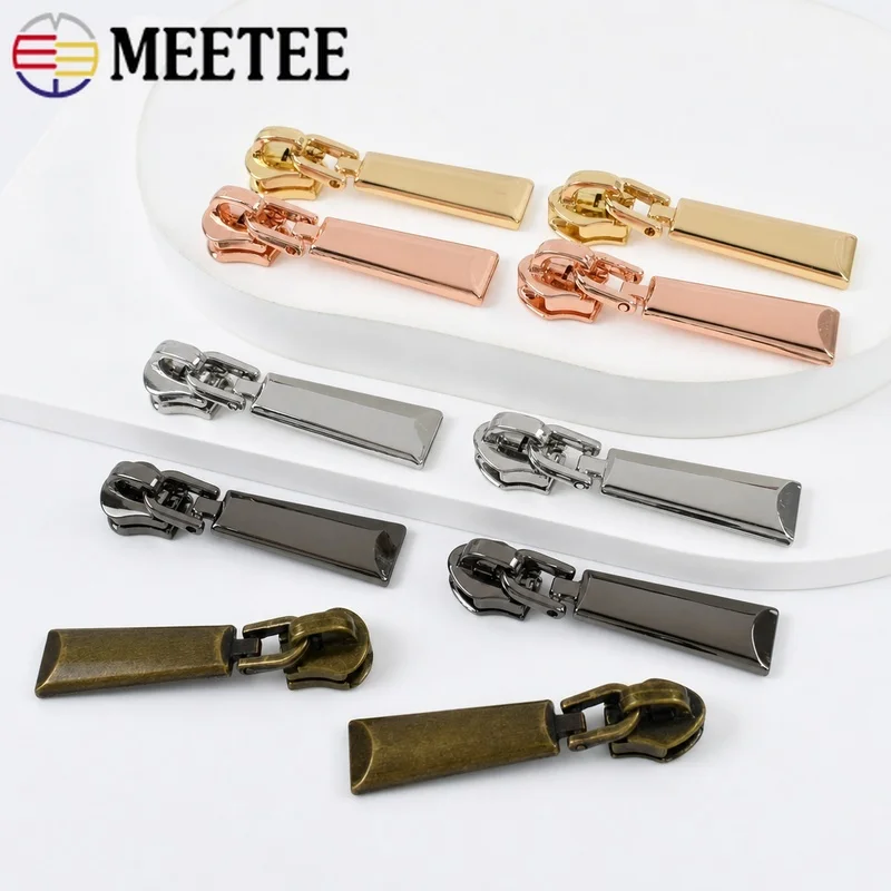 10/20Pcs 5# Nylon/Metal Zipper Puller for Sewing Clothes Decorative Zippers Head Bag Zips Sliders Repair Kit DIY Accessories