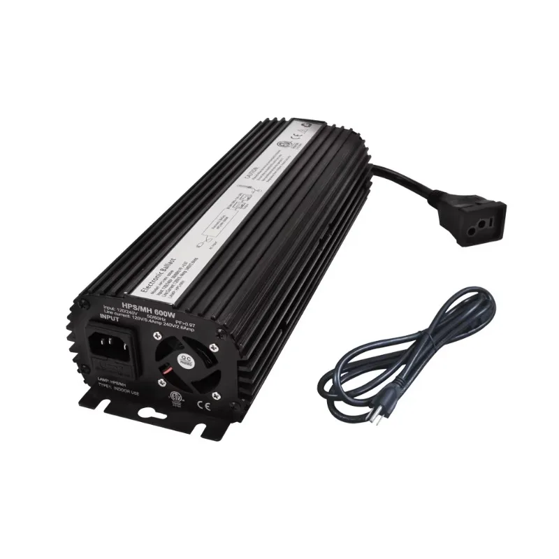 400w 600w 1000w MH Grow Bulb Air Fan Cooled Digital Electronic Light Ballast for Kits