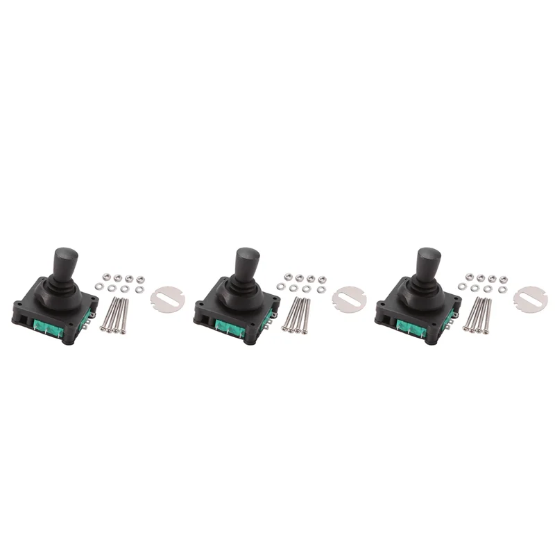 

A64K 3X Joystick Switch AC 240V 5A 4NO 4NC Momentary 2.5Mm Fixing Thread Joystick Switch