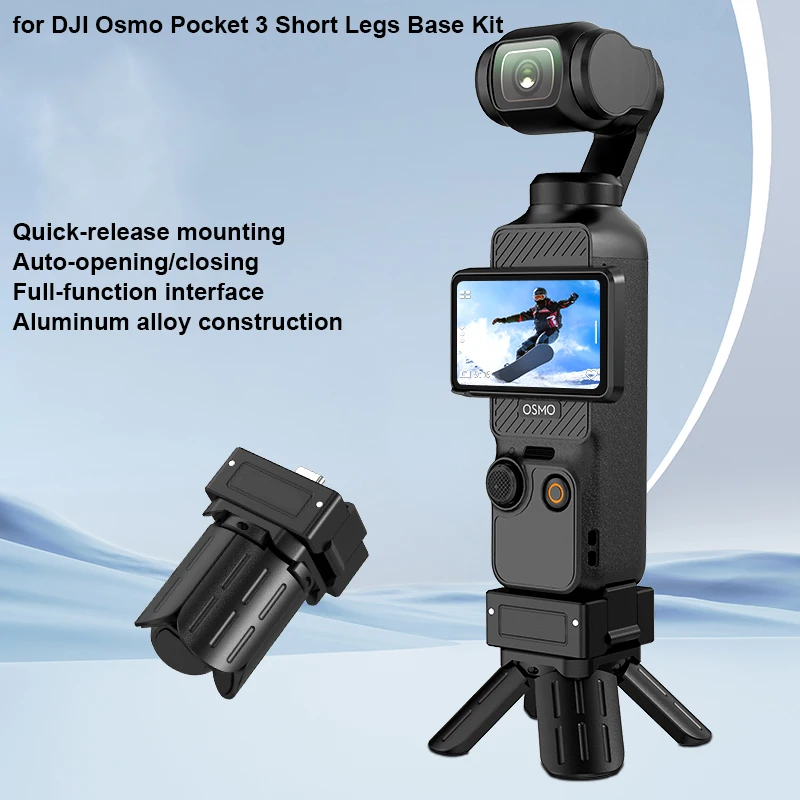 

Mini Tripod for DJI Pocket 3 Camera Stabilizer Gimbal Desktop Tripod with Type-C full-function charging port Desktop Stabilizer