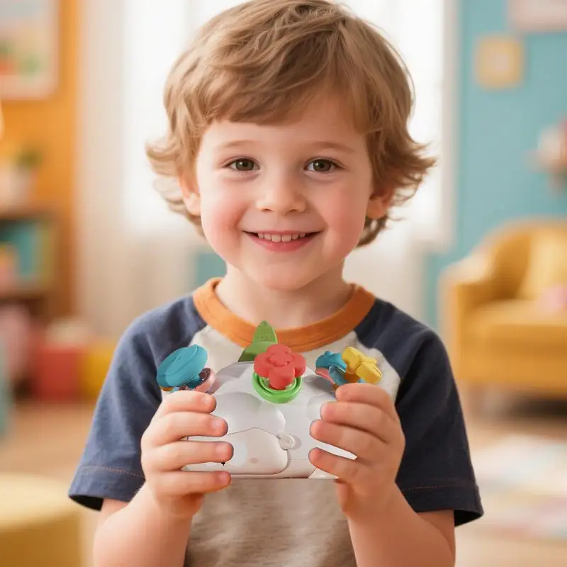 Bebê mordedor brinquedos em forma de ovelha calmante dentição brinquedo atividade educacional fácil agarrar chocalho para meninos meninas aprendendo viagem em casa
