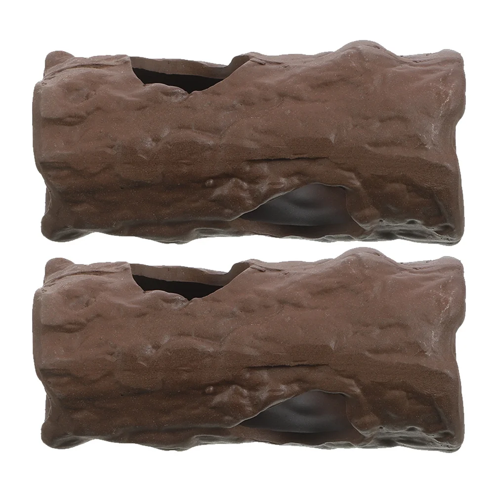 

2Pcs Aquarium Decor Cave Safe Fish Hiding House Reusable Shrimp Hideout for Fish Tank Small Space Efficient Design