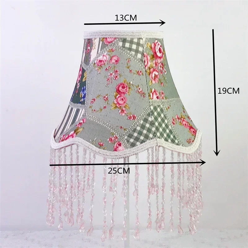 Flower Tassel Lampshade Creative Bedside Woven Lampcovers for Table Lamp European Style Handmade Lighting Accessories