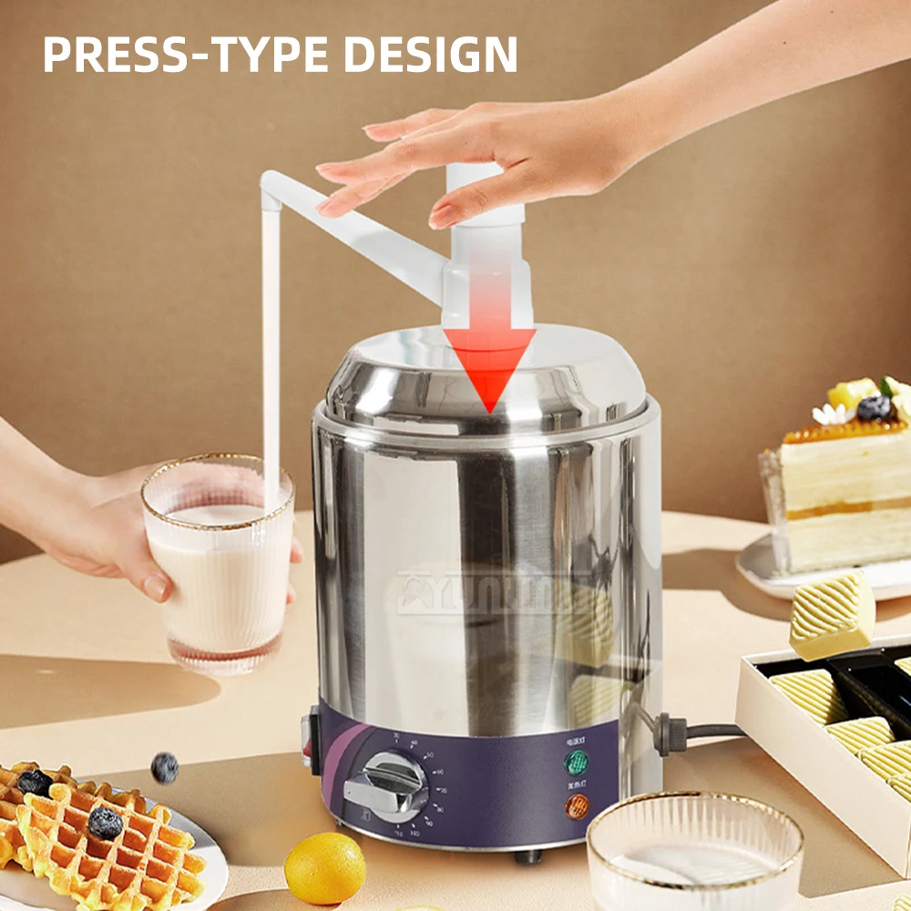 Высококачественная коммерческая ручная машина для количественного соуса, изолированный контейнер, пищевой насос для теплого соуса