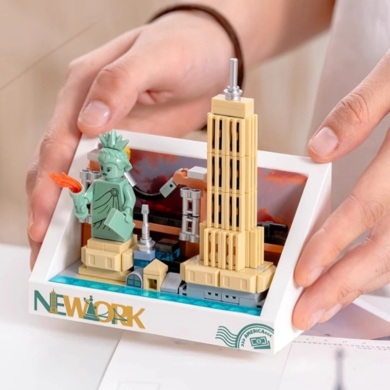 New York Magnetische Koelkastmagneet Bouwstenen Accessoires London Landmark Building Paris Kleine Deeltje Model Speelgoed Cadeau