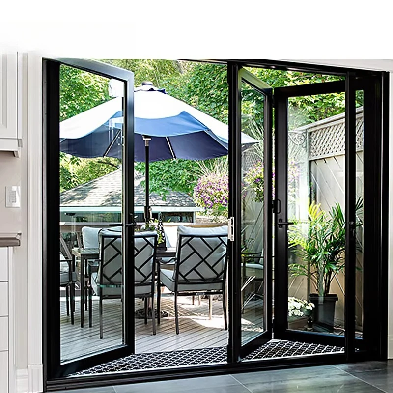 

Waterproof aluminum, glass bifold door Energy-saving aluminum bifold door