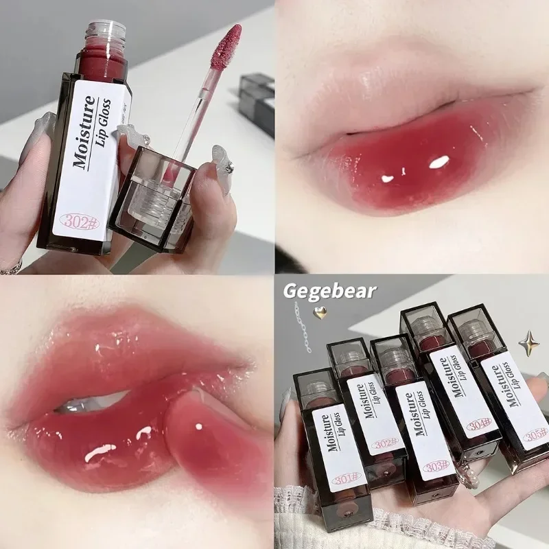 Spiegelolie Helder Water Licht Lipgloss Kristallen Lip Tint Blijvende non-stick Cup Punk Rokerige Vloeibare Lipstick Make-up lipgloss