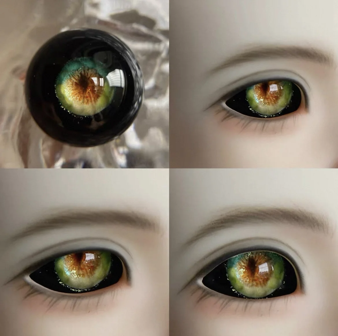 Eyes For Doll Black Bottom Resin Eyeballs BJD Eye Craft Eyeballs Doll Accessories Free Shipping