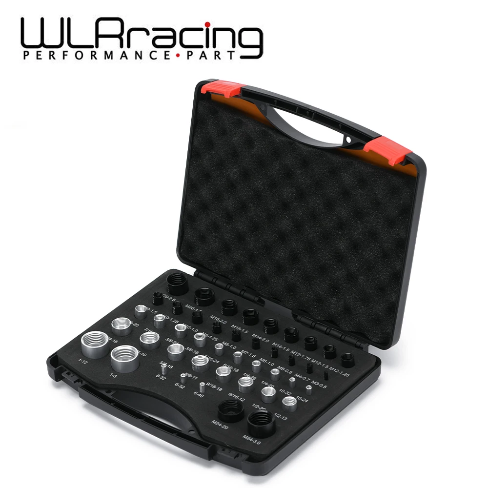 

44PCS Nut & Bolt Thread Checker Tools Metric & Male Female Gauge Box Bolt/Nut Identifier Gauge with Storage Box