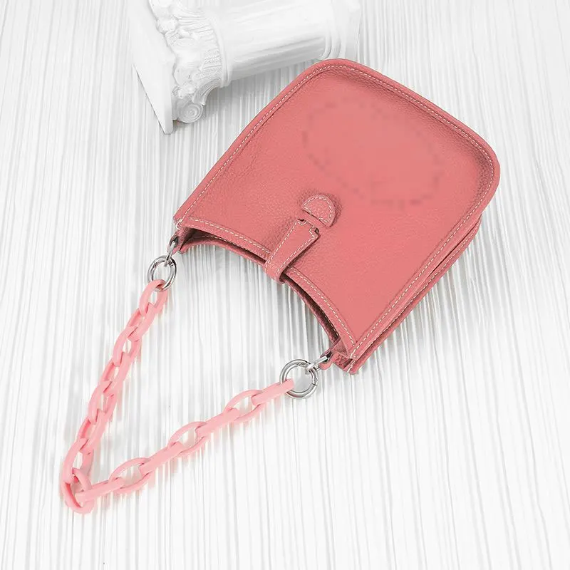 1 Stück Mode 39cm Acryl Farb ketten Frauen Geldbörse Taschen Gurte Cross body Messenger Schulter Handtaschen Griffe Teile Zubehör