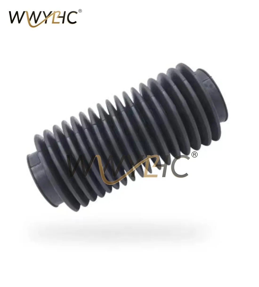 Suitable for 30mm 40mm 50mm 70mm 80mm 100mm Inner Diameter Machinery Black Rubber Flexibility Corrugated Sleeve Bellows