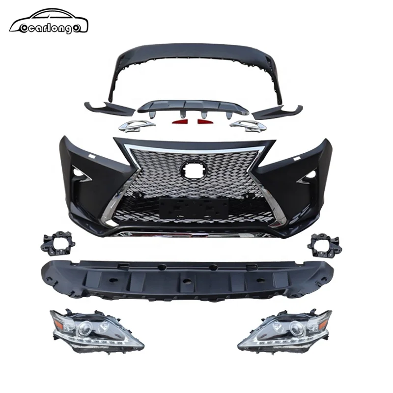 

For Lexus RX270 RX350 RX450h 2009-2015 Upgrade 2016RX Sport Style Front Bumper Rear Bumper Grille Headlight Car Bumper