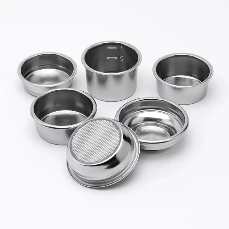 51mm 54mm 58mm Coffee Filter Basket Stainless Steel Coffee Powder Bowl Coffee Handle Bottomless Universal Coffee Powder Bowl