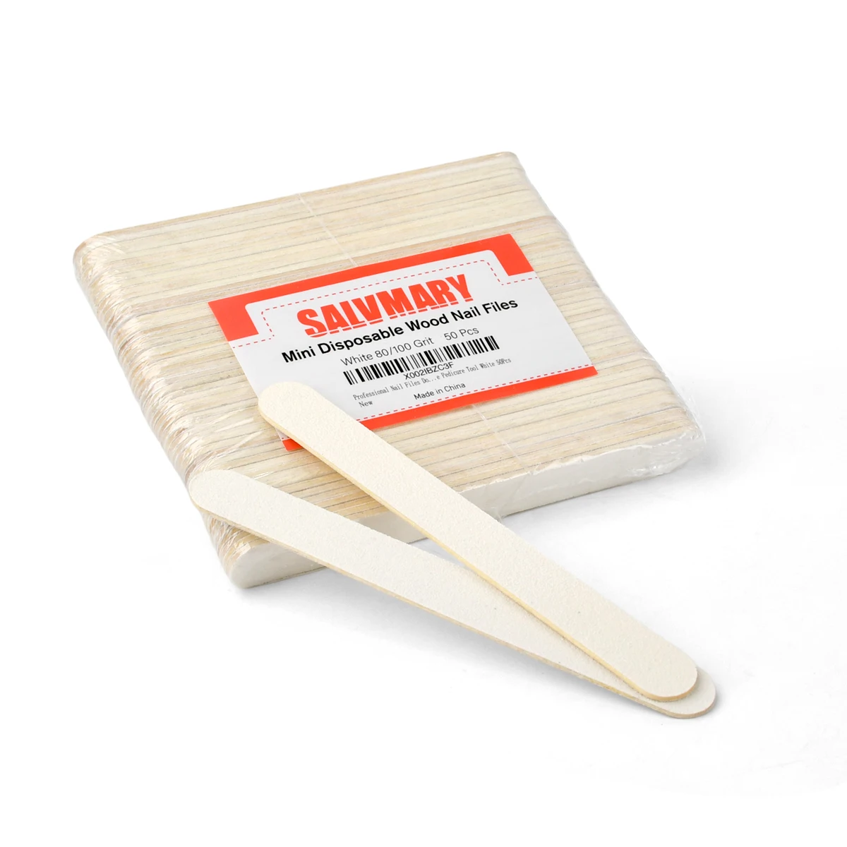 แผ่นภูเขาไฟแบบใช้แล้วทิ้ง 40 ชิ้นและตะไบเล็บสีขาว 50 ชิ้น 80/100 กรวดสําหรับการดูแลเท้า