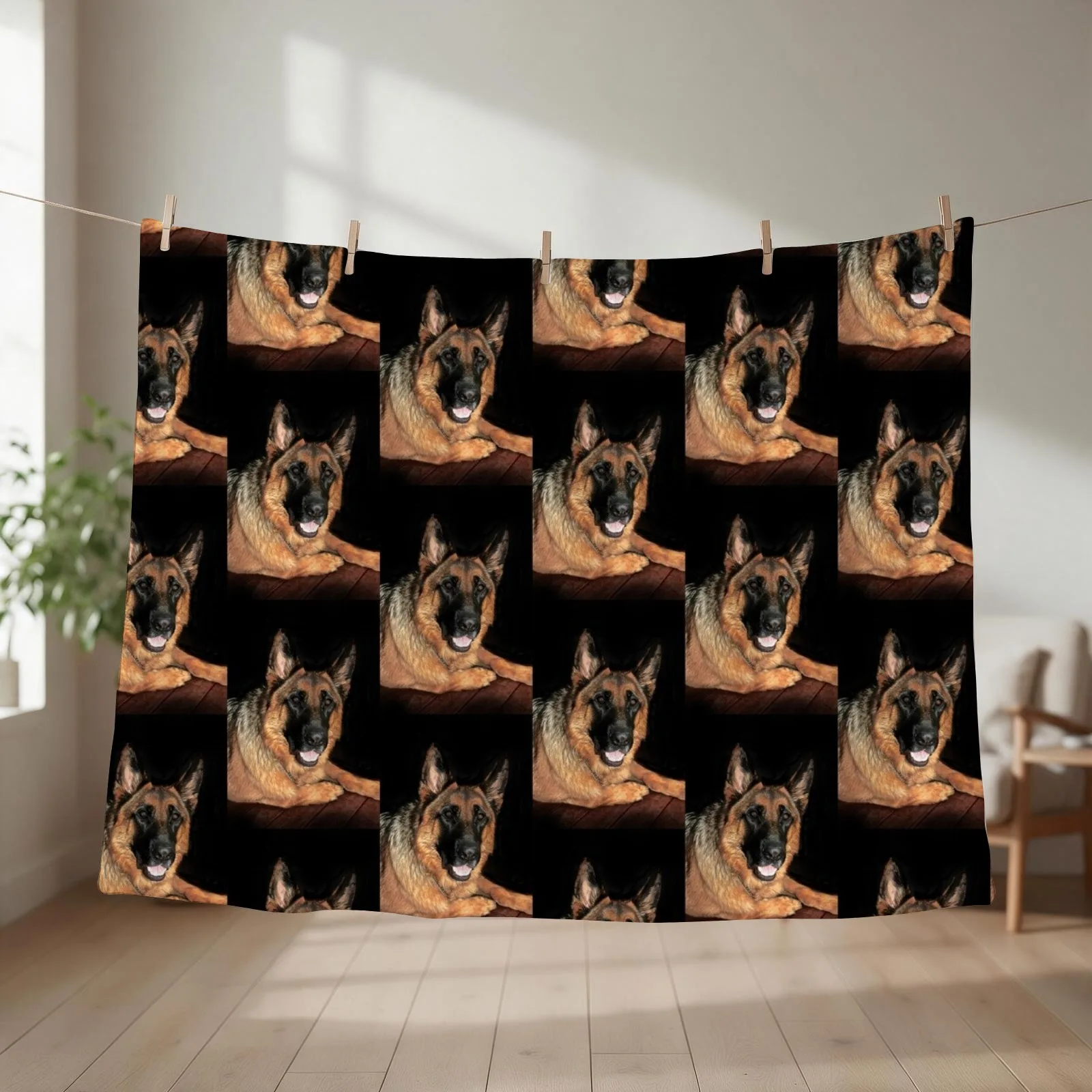 Shepherd Lovers Throw Blanket couch cozy soft plush fuzzy picnic outdoor blanket
