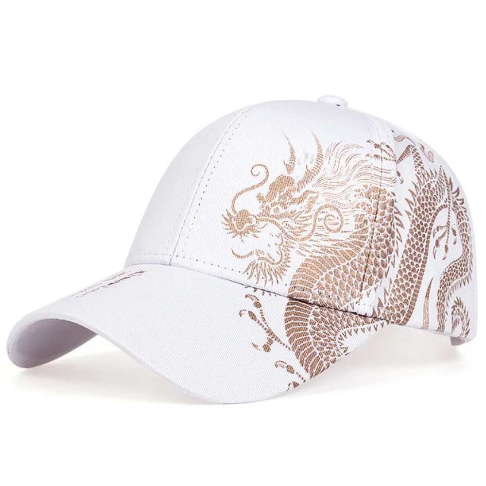 Dragon Pattern Couple Baseball Hat Fashion Breathable Anti-Sun Dad Hats Chinese Style Adjustable Hip Hop Gorras Gift