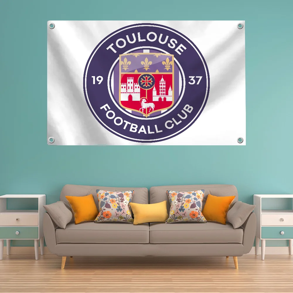 Flag Pride Flag Flag to Hang Flags for Rooms Club Banner T-toulouse Fc Outdoor Decorations Wall Decoration Flags and Banners